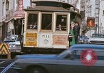 Image of Cable cars in North Beach area San Francisco San Francisco California USA, 1968, second 27 stock footage video 65675021686