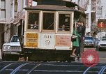 Image of Cable cars in North Beach area San Francisco San Francisco California USA, 1968, second 28 stock footage video 65675021686