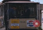 Image of Cable cars in North Beach area San Francisco San Francisco California USA, 1968, second 54 stock footage video 65675021686