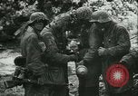 Image of German troops in battle World War 2 France, 1944, second 29 stock footage video 65675021804