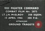 Image VIII Fighter Command Allemagne, 1944, de la seconde 1 séquences d'archives historiques vidéo 65675021811