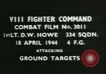 Image VIII Fighter Command Allemagne, 1944, de la seconde 4 séquences d'archives historiques vidéo 65675021813