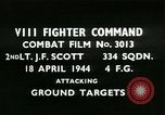 Image VIII Fighter Command Allemagne, 1944, de la seconde 1 séquences d'archives historiques vidéo 65675021814