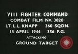 Image VIII Fighter Command Allemagne, 1944, de la seconde 3 séquences d'archives historiques vidéo 65675021818