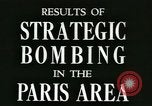 Image Seconde Guerre Mondiale effets bombardements alliés en France Paris France, 1944, de la seconde 4 séquences d'archives historiques vidéo 65675021871
