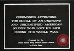 Immagine di First American Unknown Soldier selezionati in Francia Francia, 1921, secondo 1 filmato di repertorio 65675021986