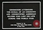 Immagine di First American Unknown Soldier selezionati in Francia Francia, 1921, secondo 5 filmato di repertorio 65675021986