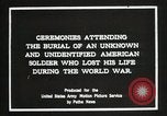 Immagine di First American Unknown Soldier selezionati in Francia Francia, 1921, secondo 8 filmato di repertorio 65675021986
