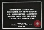 Immagine di First American Unknown Soldier selezionati in Francia Francia, 1921, secondo 11 filmato di repertorio 65675021986