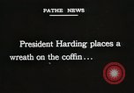 Image of World War I American Unknown soldier lying in state Washington DC USA, 1921, second 34 stock footage video 65675021988