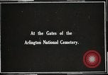 Image of Unknown Soldier of World War 1 arrives at Arlington National Cemetery Arlington Virginia USA, 1921, second 4 stock footage video 65675021989