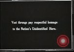 Immagine di American Soldato sconosciuto Arlington Virginia USA, 1921, secondo 3 filmato di repertorio 65675021992