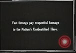 Immagine di American Soldato sconosciuto Arlington Virginia USA, 1921, secondo 5 filmato di repertorio 65675021992