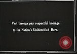 Immagine di American Soldato sconosciuto Arlington Virginia USA, 1921, secondo 6 filmato di repertorio 65675021992