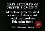Image attaque aérienne italienne Dessey Éthiopie, 1936, de la seconde 10 séquences d'archives historiques vidéo 65675022041