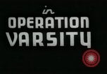 Standbild Operation varsity europäische Theater, 1945, aus Sekunde 28 historischem Filmmaterial Videoclip 65675022047