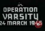 Standbild Operation varsity europäische Theater, 1945, aus Sekunde 30 historischem Filmmaterial Videoclip 65675022047