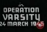 Standbild Operation varsity europäische Theater, 1945, aus Sekunde 33 historischem Filmmaterial Videoclip 65675022047