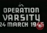 Standbild Operation varsity europäische Theater, 1945, aus Sekunde 34 historischem Filmmaterial Videoclip 65675022047