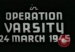 Standbild Operation varsity europäische Theater, 1945, aus Sekunde 36 historischem Filmmaterial Videoclip 65675022047