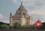 Image of Basilica of St Therese Lisieux France, 1969, second 20 stock footage video 65675022079