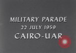Immagine di Parata militare Il Cairo Egitto, 1959, secondo 3 filmato di repertorio 65675022139