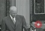 Image of President Dwight D Eisenhower during press conference Washington DC USA, 1953, second 3 stock footage video 65675022148