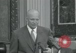 Image of President Dwight D Eisenhower during press conference Washington DC USA, 1953, second 4 stock footage video 65675022148