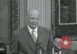 Image of President Dwight D Eisenhower during press conference Washington DC USA, 1953, second 7 stock footage video 65675022148