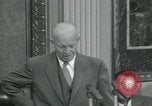 Image of President Dwight D Eisenhower during press conference Washington DC USA, 1953, second 12 stock footage video 65675022148