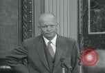 Image of President Dwight D Eisenhower during press conference Washington DC USA, 1953, second 35 stock footage video 65675022148