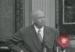 Image of President Dwight D Eisenhower during press conference Washington DC USA, 1953, second 42 stock footage video 65675022148