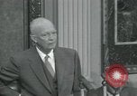 Image of President Dwight D Eisenhower during press conference Washington DC USA, 1953, second 44 stock footage video 65675022148