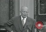 Image of President Dwight D Eisenhower during press conference Washington DC USA, 1953, second 49 stock footage video 65675022148
