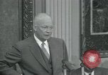 Image of President Dwight D Eisenhower during press conference Washington DC USA, 1953, second 53 stock footage video 65675022148