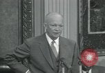 Image of President Dwight D Eisenhower during press conference Washington DC USA, 1953, second 55 stock footage video 65675022148
