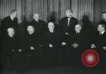 Image of Supreme Court Justices posing for photograph Washington DC USA, 1958, second 12 stock footage video 65675022164