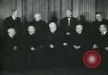 Image of Supreme Court Justices posing for photograph Washington DC USA, 1958, second 13 stock footage video 65675022164