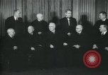 Image of Supreme Court Justices posing for photograph Washington DC USA, 1958, second 14 stock footage video 65675022164
