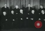 Image of Supreme Court Justices posing for photograph Washington DC USA, 1958, second 15 stock footage video 65675022164