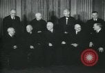 Image of Supreme Court Justices posing for photograph Washington DC USA, 1958, second 16 stock footage video 65675022164