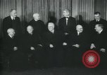 Image of Supreme Court Justices posing for photograph Washington DC USA, 1958, second 17 stock footage video 65675022164