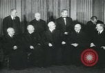 Image of Supreme Court Justices posing for photograph Washington DC USA, 1958, second 19 stock footage video 65675022164