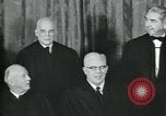 Image of Supreme Court Justices posing for photograph Washington DC USA, 1958, second 21 stock footage video 65675022164