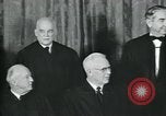 Image of Supreme Court Justices posing for photograph Washington DC USA, 1958, second 23 stock footage video 65675022164