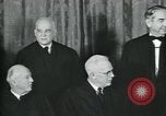 Image of Supreme Court Justices posing for photograph Washington DC USA, 1958, second 24 stock footage video 65675022164