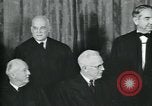 Image of Supreme Court Justices posing for photograph Washington DC USA, 1958, second 25 stock footage video 65675022164