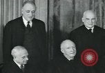 Image of Supreme Court Justices posing for photograph Washington DC USA, 1958, second 27 stock footage video 65675022164