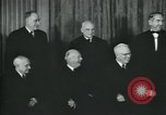 Image of Supreme Court Justices posing for photograph Washington DC USA, 1958, second 44 stock footage video 65675022164