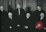 Image of Supreme Court Justices posing for photograph Washington DC USA, 1958, second 50 stock footage video 65675022164